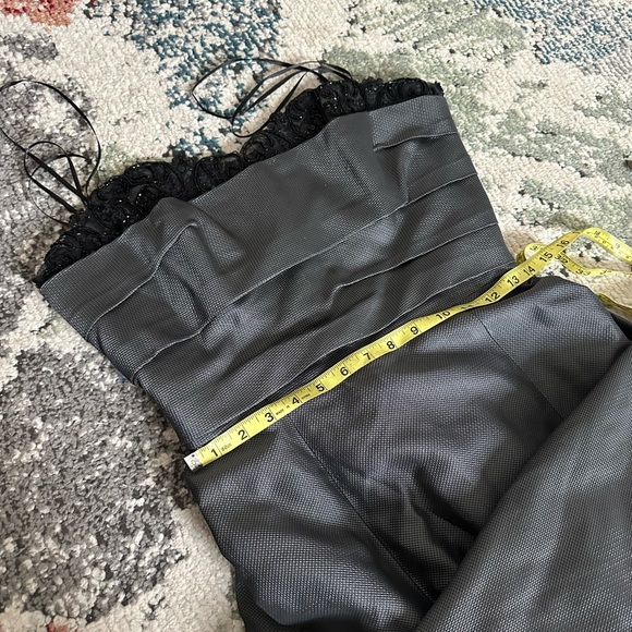 VTG 90s Azul by LianCarlo Women’s Maxi Gown Formal Dress Size 8 Gray Black - Picture 12 of 16